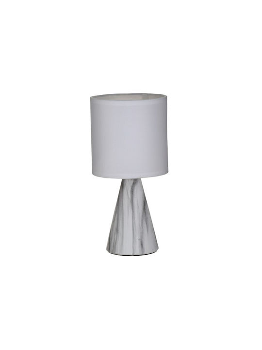 Click Ceramic Table Lamp with White Shade and Base 3pcs