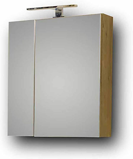 Martin Omega 60 Rectangular Bathroom Mirror made of Particle Board with Cabinet 60x65cm
