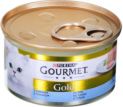 Purina Gourmet Gold Υγρή Τροφή για Ενήλικες Γάτες σε Κονσέρβα με Τόνο Mousse 85gr