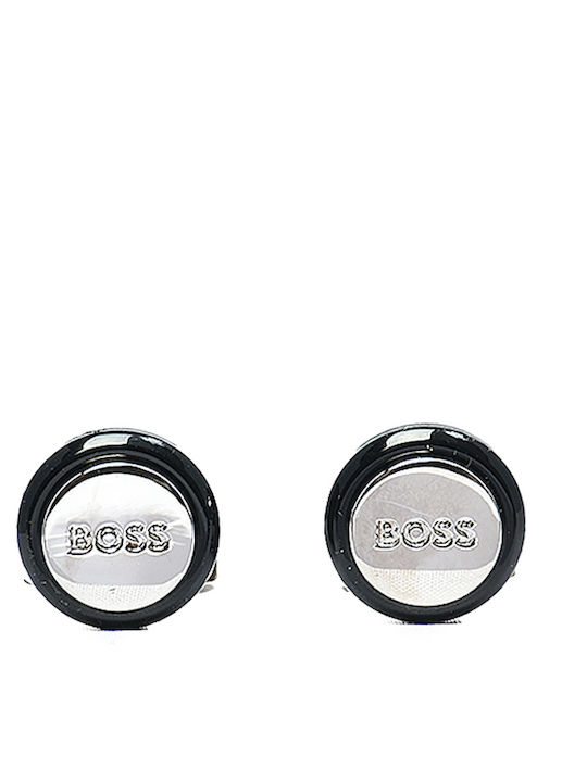 Hugo Boss Cufflink In Silver Colour