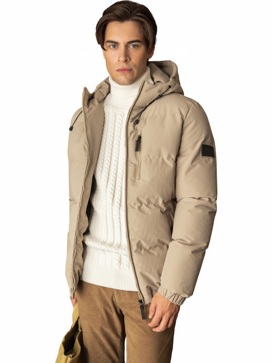 Biston Winter Jacke Puffer Beige