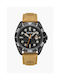 Timberland Carrigan Uhr Batterie mit Braun Metallarmband