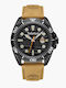 Timberland Carrigan Men's Watch 44mm Battery with Brown Metal Bracelet