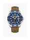 Timberland Carrigan Uhr Batterie mit Braun Metallarmband