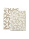 A Little Lovely Company Muslin Swaddle Wraps Beige 60x60cm. 2pcs