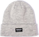Emerson Beanie Unisex Beanie Knitted in Gray color