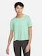 Nike Women's Athletic Blouse Short Sleeve Green