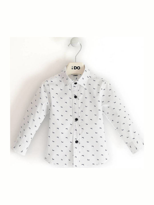 Kids Shirt Long Sleeve White