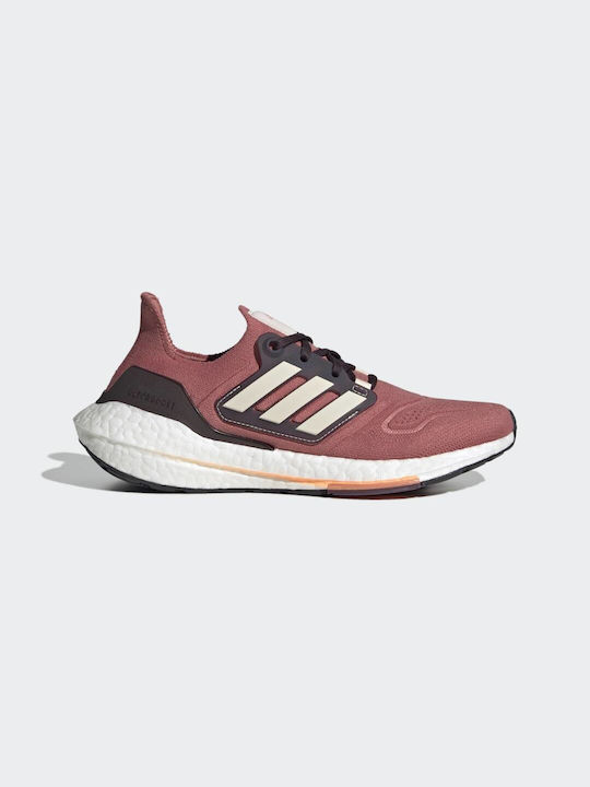 Adidas Ultraboost 22 Ανδρικά Αθλητικά Παπούτσια Running Wonder Red / Bliss Orange / Shadow Maroon