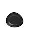 Click Plate Soup Ceramic Black with Diameter 23cm