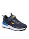 Παιδικά Sneakers με Σκρατς Navy Μπλε