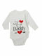 Lullaby Baby Bodysuit Set Long-Sleeved with Pants White