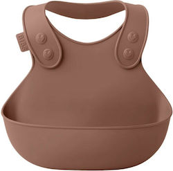 Bibs Overall Αδιάβροχη Σαλιάρα Σιλικόνης με Κουμπί & Τσέπη Woodchuck