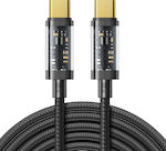 Joyroom S-CC100A20 Braided USB 2.0 Cable USB-C male - USB-C male Μαύρο 2m