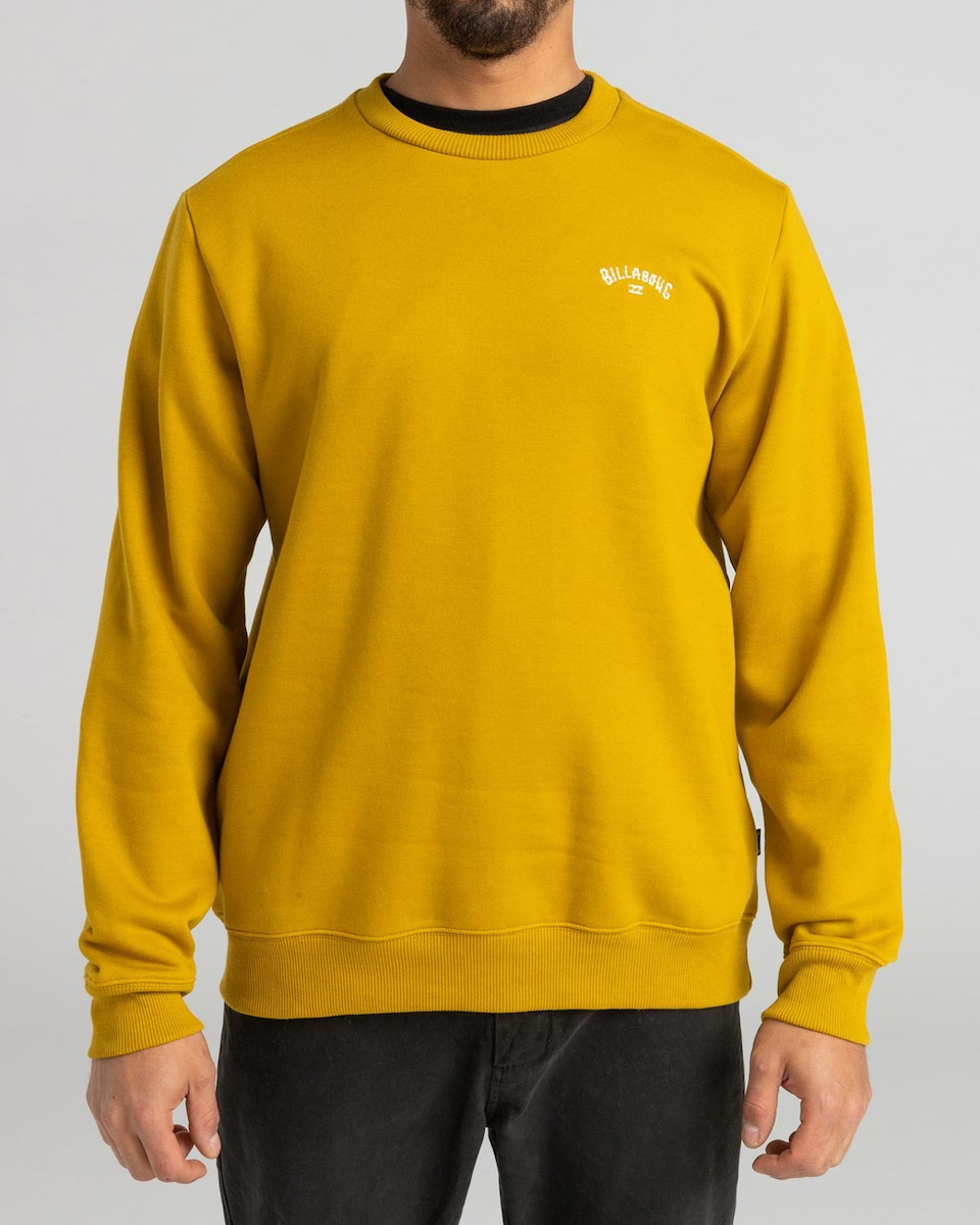 Yellow hot sale billabong sweatshirt