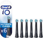 Oral-B iO Ultimate Cleaning Ανταλλακτικές Κεφαλές για Ηλεκτρική Οδοντόβουρτσα Black 6τμχ