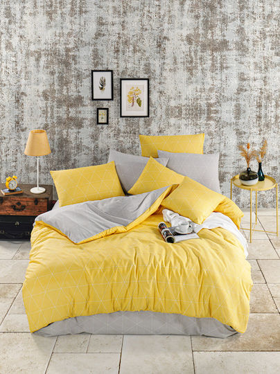 Mc Decor Dream Σετ Κουβερλί Μονό Βαμβακερό Yellow 160x240cm 2τμχ
