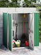 Metallic Garden Shed Galvanized Green M1.61xW0.89xH1.61m