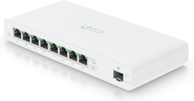 Ubiquiti UISP Gestionat L2 Switch cu 8 Porturi Ethernet și 1 Port SFP