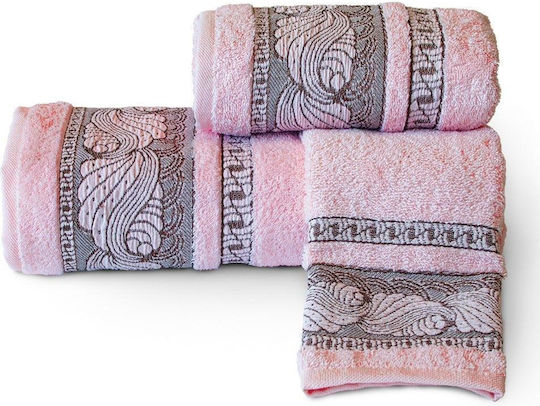 SB Home Set De Prosoape 3 Buc Matteo Roz Greutate 460gr/m²