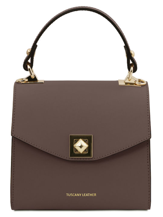 Tuscany Leather Women's Leather Handbag Gray