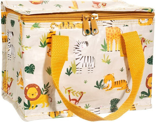 Sass & Belle Savannah Safari Schulische Isothermische Hand-Lunch-Tasche Gelb 21 x 12 x 15cm