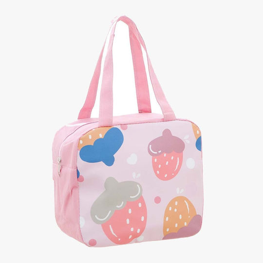 Bartuggi School Insulated Hand Lunch Bag Pink 22 x 13 x 26cm