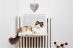 Gloria Bora Bora Αιώρα Γάτας για Καλοριφέρ σε Λευκό χρώμα 45x26cm