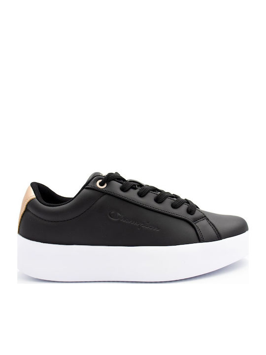 Contea Damen Flatforms Sneakers Schwarz