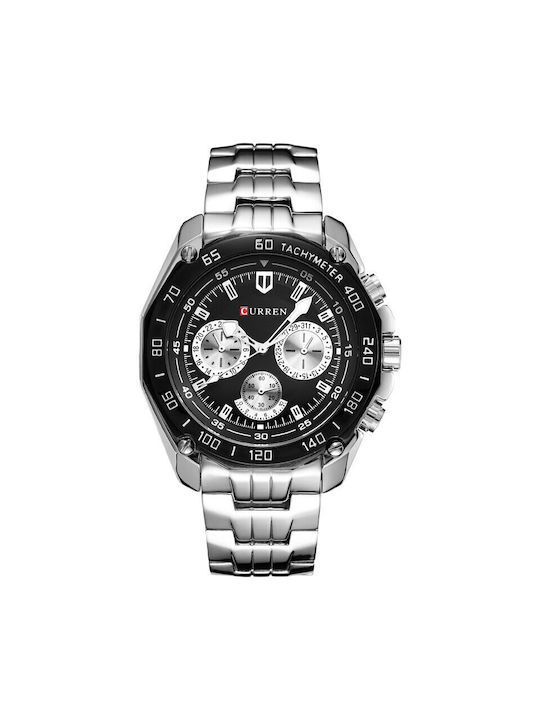 Men's Curren Watch M8077 Silver Silver