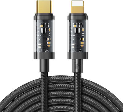 Joyroom S-CL020A20 Braided USB-C to Lightning Cable 20W Μαύρο 2m