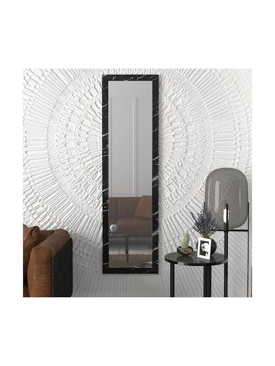 ArteLibre Bhavith Wall Mirror Full Length with Black Wooden Frame 160x45cm 1pcs
