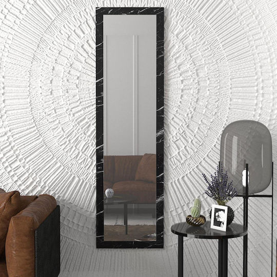 ArteLibre Bhavith Wall Mirror Full Length with Black Wooden Frame 160x45cm 1pcs