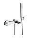 Interflex Darsena Mixing Bathtub Shower Faucet Complete Set Silver
