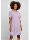 Urban Classics Καλοκαιρινό Mini T-shirt Φόρεμα Lilac