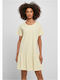 Urban Classics Sommer Mini Kleid Softyellow
