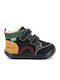 Anatomisch Suede Kinderstiefeletten mit Klettverschluss Blau