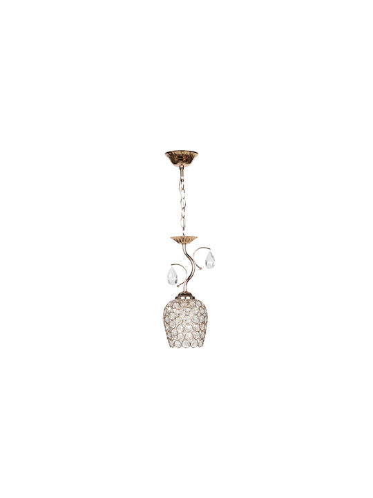 Keskor Pendant Light Single-Light with Crystals...