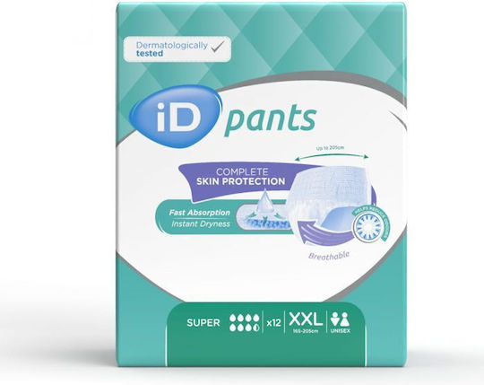 iD Super XXXLarge in Weiß Farbe 12Stück