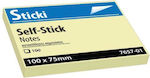 Sticki Post-it Notes Pad Cube 100 Sheets Yellow 7.5x10cm