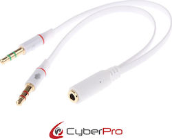 CyberPro CP-M.AUD.COMB 3.5mm 2x männlich auf 3.5mm weiblich