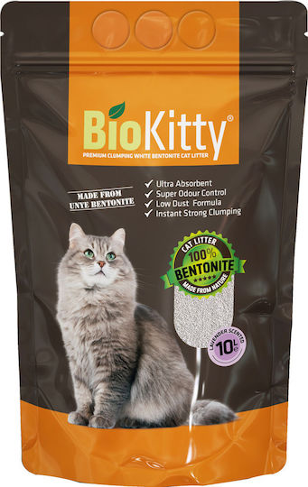 Biokitty Bentonite Cat Litter with Scent Lavender 20lt