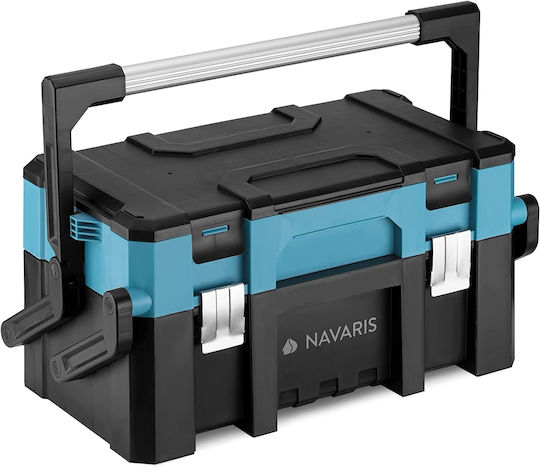 Navaris Cantilever Tool Storage Plastic Box W57.5xD31xH29cm 55222.01