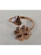 Folli Follie Ring made of Steel Gold Plated