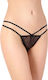 Milena by Paris Women’s Sexy String with Lace String Black