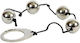 Dream Love Metal Hard Beads 20mm Silver