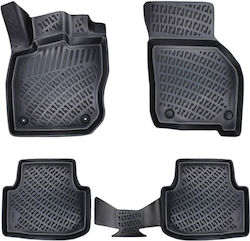 Rizline Set Front and Back 4pcs for Seat Leon 2020 Black