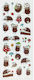 Exas Paper Stickers Hedgehog Cute