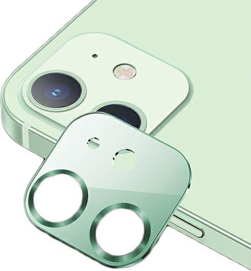 Usams US-BH706 Camera Protection Tempered Glass Metal Green for the iPhone 12 mini