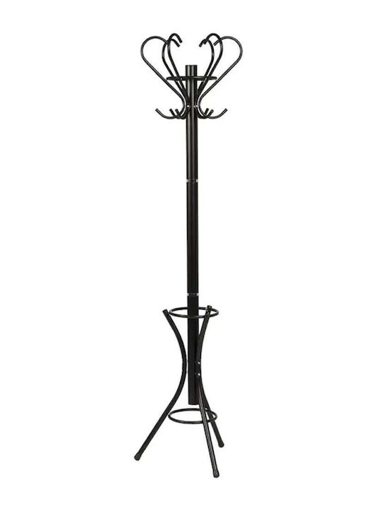 Carmen Καλόγερος Μεταλλικός Μαύρος 183cm